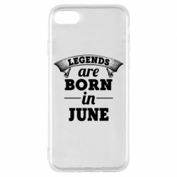 Чехол для iPhone 7 Legends are born in June - PrintSalon
