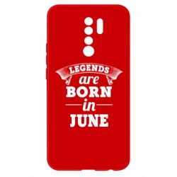 Чехол для Xiaomi Redmi 9 Legends are born in June - PrintSalon