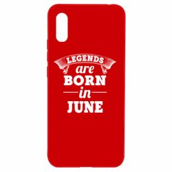 Чехол для Xiaomi Redmi 9a Legends are born in June - PrintSalon
