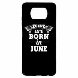 Чехол для Xiaomi Poco X3 Legends are born in June - PrintSalon