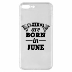 Чехол для iPhone 8 Plus Legends are born in June - PrintSalon