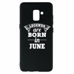 Чехол для Samsung A8+ 2018 Legends are born in June - PrintSalon