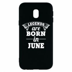 Чехол для Samsung J3 2017 Legends are born in June - PrintSalon