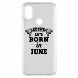 Чехол для Xiaomi Mi A2 Legends are born in June - PrintSalon