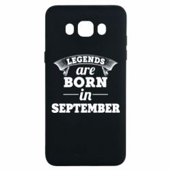 Чехол для Samsung J7 2016 Legends are born in September-PrintSalon Чехол для Samsung J7 2016 Legends are born in September