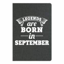 Блокнот с принто Legends are born in September - PrintSalon