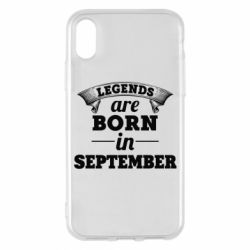 Чехол для iPhone X/Xs Legends are born in September - PrintSalon