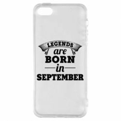 Чехол для iPhone5/5S/SE Legends are born in September - PrintSalon