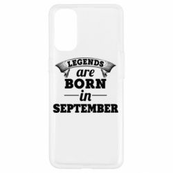 Чехол для Oppo Reno 4 Legends are born in September - PrintSalon