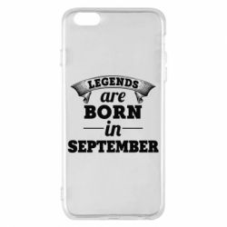 Чехол для iPhone 6 Plus/6S Plus Legends are born in September - PrintSalon