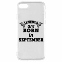 Чехол для iPhone 7 Legends are born in September - PrintSalon