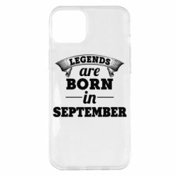 Чехол для iPhone 14 Plus Legends are born in September - PrintSalon