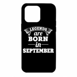 Чехол для iPhone 14 Pro Max Legends are born in September - PrintSalon
