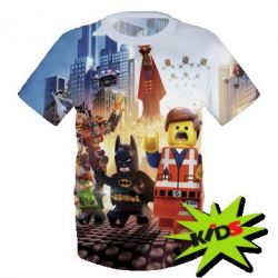 Детская 3D футболка marLego movie marvel