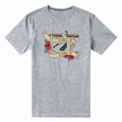 Мужская футболка премиум Lenivets with a laptop - PrintSalon