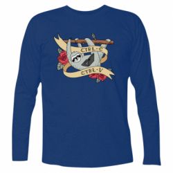 Футболка с длинным рукавом Lenivets with a laptop - PrintSalon