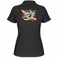 Женское поло Lenivets with a laptop - PrintSalon