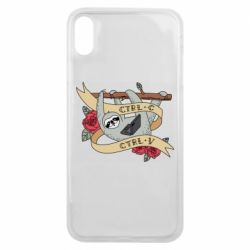 Чехол для iPhone Xs Max Lenivets with a laptop - PrintSalon