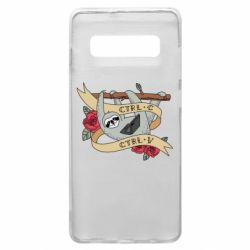 Чехол для Samsung S10+ Lenivets with a laptop - PrintSalon