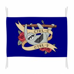 Флаг Lenivets with a laptop - PrintSalon