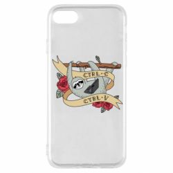 Чехол для iPhone SE 2020 Lenivets with a laptop - PrintSalon