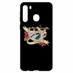 Чехол для Samsung A21 Lenivets with a laptop - PrintSalon