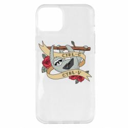 Чехол для iPhone 14 Plus Lenivets with a laptop - PrintSalon