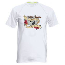 Мужская футболка для спорта Lenivets with a laptop - PrintSalon