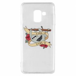 Чехол для Samsung A8 2018 Lenivets with a laptop - PrintSalon