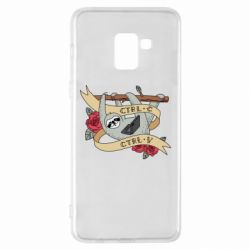 Чехол для Samsung A8+ 2018 Lenivets with a laptop - PrintSalon