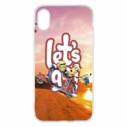 Чехол для iPhone X/Xs LET'S GO MINIONS - PrintSalon