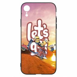 Чехол для iPhone XR LET'S GO MINIONS - PrintSalon