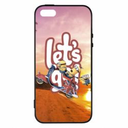 Чехол для iPhone5/5S/SE LET'S GO MINIONS - PrintSalon