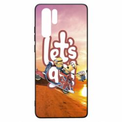 Чехол для Huawei P30 Pro LET'S GO MINIONS - PrintSalon