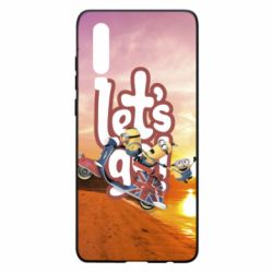 Чехол для Huawei P30 LET'S GO MINIONS