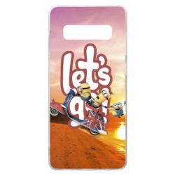 Чехол для Samsung S10+ LET'S GO MINIONS - PrintSalon