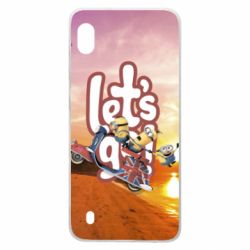 Чехол для Samsung A10 LET'S GO MINIONS - PrintSalon