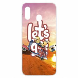 Чехол для Samsung A20 LET'S GO MINIONS - PrintSalon