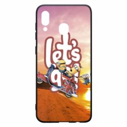 Чехол для Samsung A30 LET'S GO MINIONS - PrintSalon