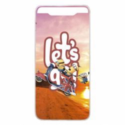 Чехол для Samsung A80 LET'S GO MINIONS - PrintSalon