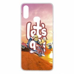 Чехол для Samsung A10s LET'S GO MINIONS - PrintSalon