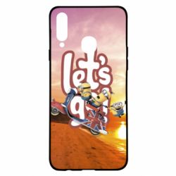 Чехол для Samsung A20s LET'S GO MINIONS - PrintSalon
