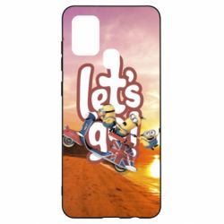 Чехол для Samsung A21s LET'S GO MINIONS - PrintSalon