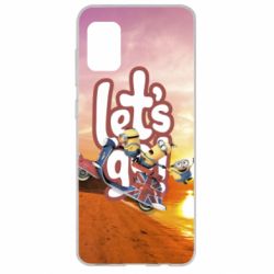 Чехол для Samsung A31 LET'S GO MINIONS - PrintSalon