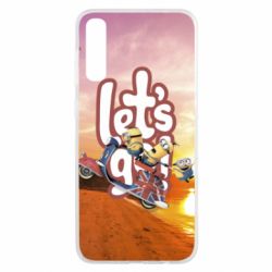 Чехол для Samsung A50 LET'S GO MINIONS - PrintSalon
