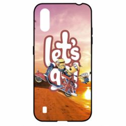 Чехол для Samsung A01/M01 LET'S GO MINIONS - PrintSalon