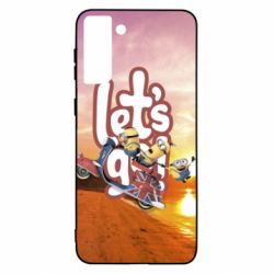 Чехол для Samsung S21+ LET'S GO MINIONS - PrintSalon