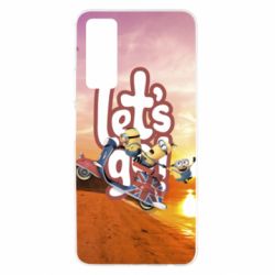 Чехол для Huawei P Smart 2021 LET'S GO MINIONS - PrintSalon