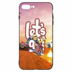 Чехол для iPhone 8 Plus LET'S GO MINIONS - PrintSalon