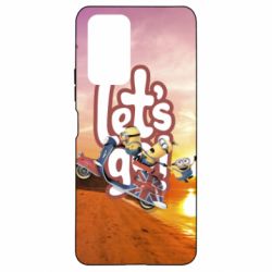 Чехол для Xiaomi Redmi Note 10 Pro LET'S GO MINIONS - PrintSalon